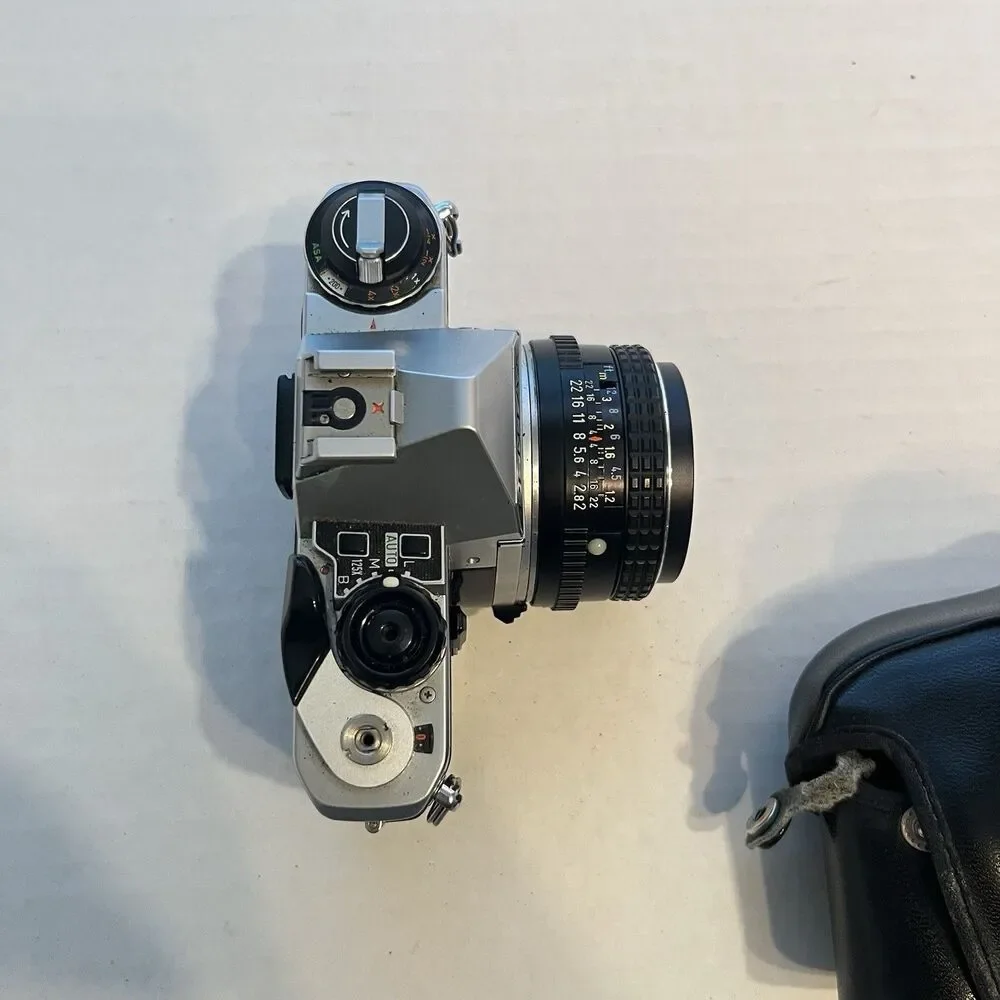 Vintage Pentax ME Super 35mm Camera W Black Case Manual